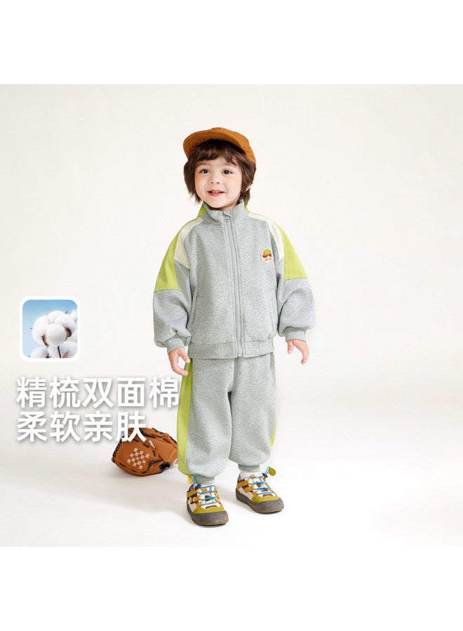 Boys' Sportswear Set Children's Baseball Jacket Kids Autumn Winter Hoodie Girls' Kindergarten Uniform - Image 3